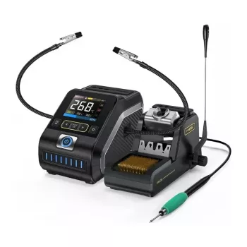 FNIRSI DWS-200 200W litavimo stotis su spalvotu LCD ekranu ir ESD apsauga