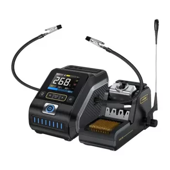FNIRSI DWS-200F 200W litavimo stotelė su OLED ekranu, PID valdymu ir ESD apsauga