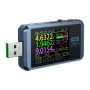 FNIRSI FNB48 BT USB prievado testeris su Bluetooth