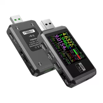 Fnirsi FNB48P USB prievadų testeris, juodas