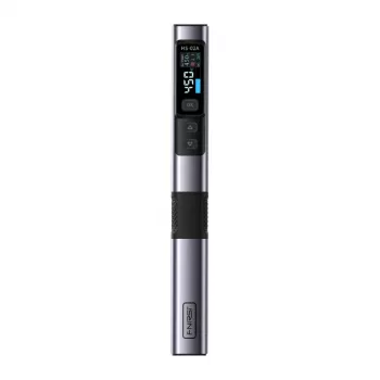 FNIRSI HS-02A 100 W protingas lituoklis su USB-C PD, OLED ekranu, greitu įkaitimu