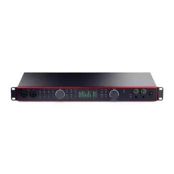 Focusrite Scarlett 18i20 4th Gen USB-C garso sąsaja - 18 įėjimų / 20 išėjimų, 8 išankstiniai stiprintuvai, 192 kHz, 24 bitai, montuojama į stelažą