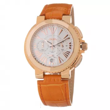 FOLLI FOLLIE Moteriškas Laikrodis WF13R002SEN 40mm Rožinio Aukso Nerūdijantis Plienas Balta Oda
