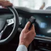 Forcell F-Energy Carbon automobilinis įkroviklis USB-C QC3.0 PD 20W su USB-C – Lightning laidu CC50-1C juodas