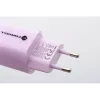 Forcell F-Energy GaN III VT-41 33W 1x USB-C 1x USB-A PD 3.0 QC 4.0 sieninis įkroviklis, violetinis