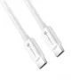 Forcell F-Energy USB-C į USB-C laidas QC4.0 PD 5A 100W 3m Baltas C339