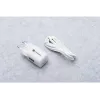 Forcell VT-41 GaN III 33W sieninis įkroviklis su 1x USB-C PD 3.0 ir 1x USB-A QC 4.0 (baltas) | Kur.lt