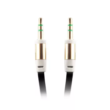 FOREVER Universal AUX laidas 3,5 mm kištukas-kištukas, 1 m, juodas