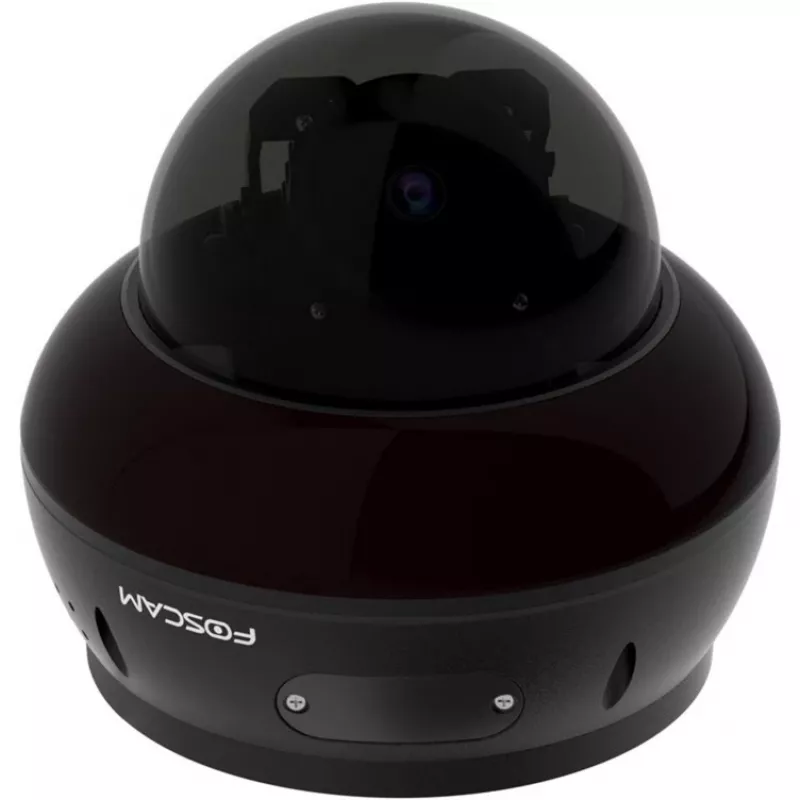 Foscam D8ET IP stebėjimo kamera, juoda, 8 MP (3840x2160), PoE, PT funkcija, AI pagrįsta detekcija, IK10 apsauga nuo vandalų