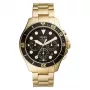 Fossil FS5727 Vyriškas Chronografinis Kvarcinis Laikrodis 46mm Juodas Ciferblatas Juoda Oda