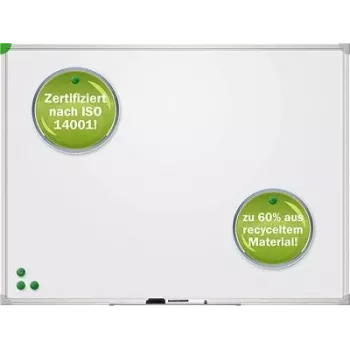 Franken u-act!line magnetinė lenta 400 x 300 mm, lakuotas plienas, sidabrinis eloksėtas aliuminio rėmas, tvirtinama prie sienos, su rašiklių dėklu SC913040