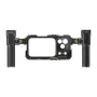 Freewell Genius Rig Phone Mount for iPhone 17 Pro Max – juodas aliuminio lydinio narvelis su dviem rankenomis