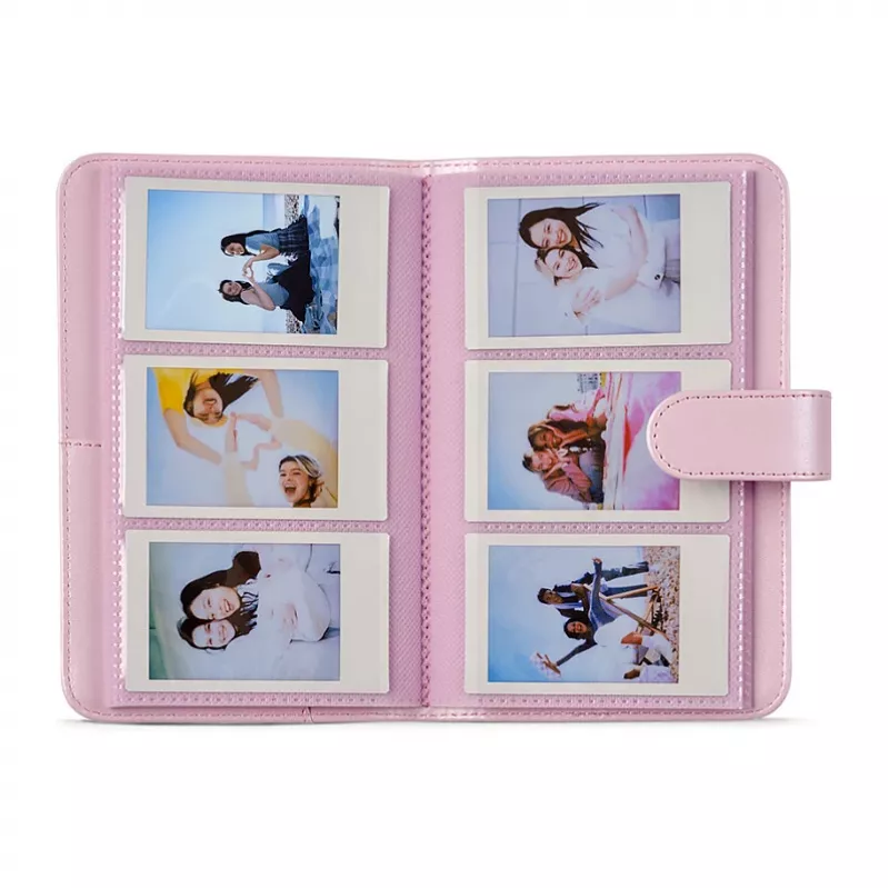 Fujifilm Instax Mini Album Candy Pink – 64 kišenių nuotraukų albumas, skirtas Instax Mini nuotraukoms
