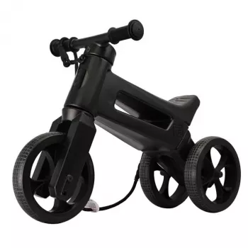 FUNNY WHEELS Rider Super Balance Bike, All Black, Special Edition
