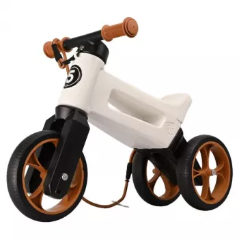 FUNNY WHEELS Rider Super balansinis dviratis, perlamutrinė / ruda