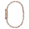 FURLA Arco Mini moteriškas kvarcinis laikrodis WW00004008L3, 30 mm, sidabrinis korpusas, baltas ciferblatas, juodas odinis dirželis