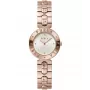 FURLA Arco Mini moteriškas kvarcinis laikrodis WW00004008L3, 30 mm, sidabrinis korpusas, baltas ciferblatas, juodas odinis dirželis