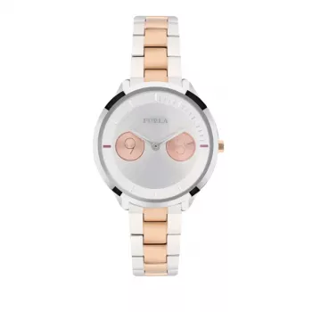 FURLA Giada moteriškas kvarcinis laikrodis R4253102507 31mm nerūdijančio plieno tinklelis sidabrinis