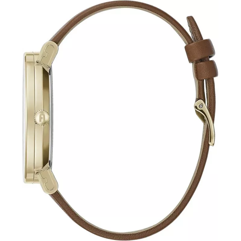 FURLA Giada moteriškas kvarcinis laikrodis WW00003002L2 38 mm sidabrinis ciferblatas mėlyna odinė apyrankė
