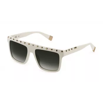 FURLA SFU535-5403GF Moteriški katės akies formos akiniai nuo saulės Havana Ruda Gradientas 54mm