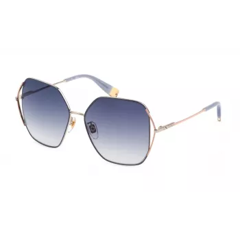 FURLA SFU601-580492 Moteriški akiniai nuo saulės Havana Brown Acetate 58mm