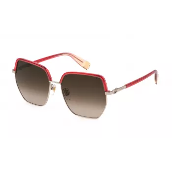FURLA SFU623-57594Y Moteriški Cat Eye Akiniai nuo Saulės Havana/Ruda Gradient 57mm
