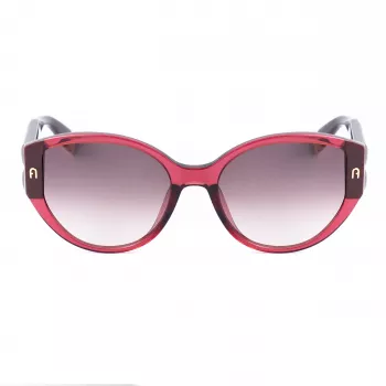 FURLA SFU784-570AFD Moteriški Akiniai nuo Saulės Havana Acetato Rėmeliu Rudi Gradientiniai Lęšiai 57/19/140 mm