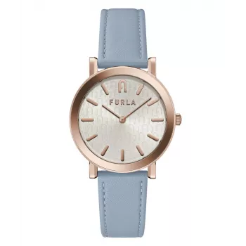 FURLA moteriškas laikrodis Arco Chain WW00003005L3 38mm rožinio aukso spalvos nerūdijantis plienas