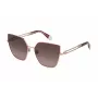 FURLA Moteriški Katinėlio Akinių Rėmeliai SFU690-580SHP Havana Rudi Acetato Rėmeliai Rudi Gradientiniai Lęšiai 58/17/135 mm