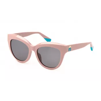 FURLA Moteriški Cat Eye Akiniai Nuo Saulės SFU780-540816 Havana Acetatas Gradientiniai Rudi Lęšiai 54/15/140 mm