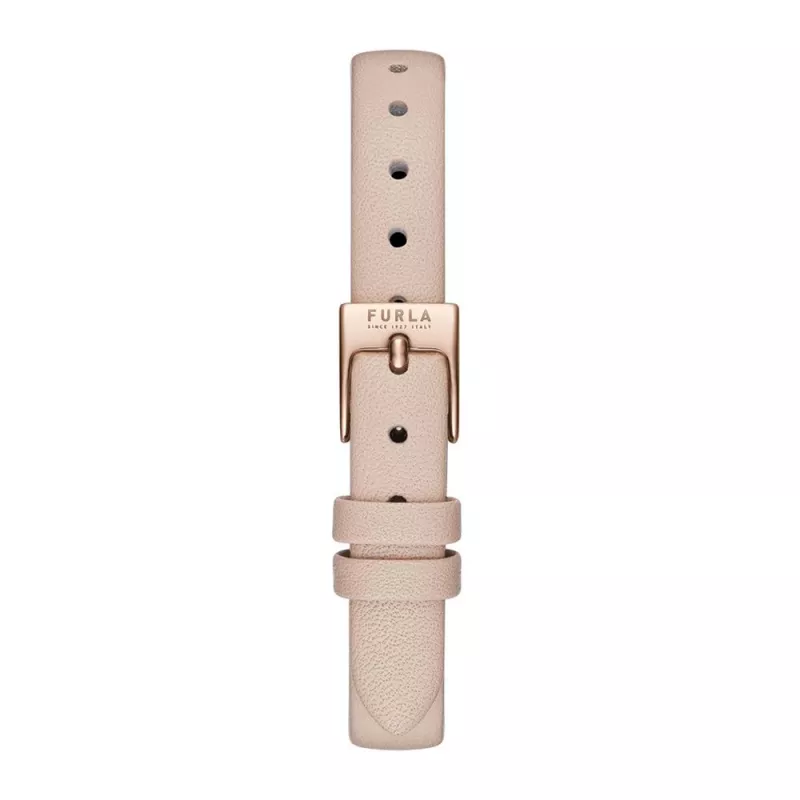 FURLA Moteriškas Laikrodis WW00018008L3 38mm Nerūdijančio Plieno Kvarcinis Analoginis Sidabrinis Ciferblatas Juodas Odinis Dirželis