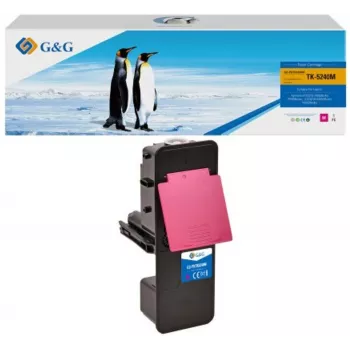 G&G 14778 suderinama tonerio kasetė, skirta Kyocera TK-5240M – rausvai raudona (magenta), lazerinė, 3000 puslapių