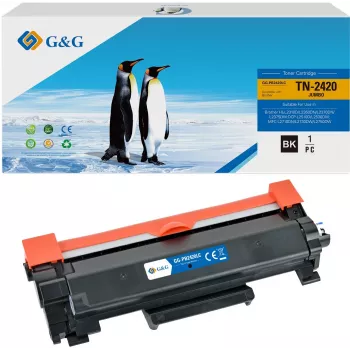 G&G 20319 XXL suderinama kasetė su Brother TN-2420 - juoda, 3000 puslapių išeiga