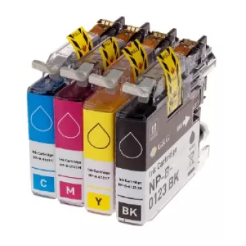 G&G suderinamos didelės talpos rašalo kasetės 4 vnt. rinkinys HP 364XL - juoda, žydra, purpurinė, geltona GP-H364XLBKCMY-4P