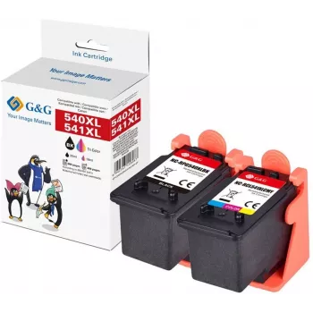 G&G suderinamas rašalo kasečių rinkinys 2 vnt. Canon PG-540XL + CL-541XL (15087)