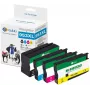 G&G suderinamas rašalo kasečių rinkinys HP 953XL juoda, žydra, raudona, geltona (4 vnt.) didelės išeigos