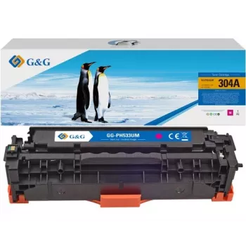 G&G suderinama tonerio kasetė, skirta HP 304A / CC533A, purpurinė (14386)