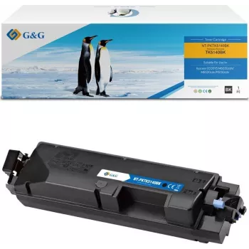 G&G Suderinamas kasetės toneris, skirta Kyocera TK-5140K / 1T02NR0NL0 - juoda, standartinė talpa, 7 000 puslapių
