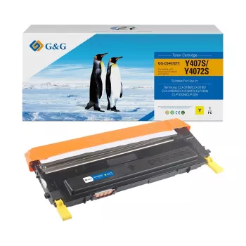 G&G suderinama geltona tonerio kasetė, skirta Samsung CLT-Y4072S / HP SU472A (14454)