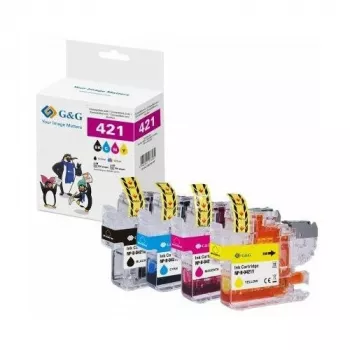 G&G GP-B421BKCMY-4P rašalo kasetės 4 vnt. komplektas, suderinamas su HP OfficeJet Pro (juoda, žydra, rausvai raudona, geltona) High Yield 950XL/951XL