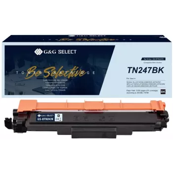 G&G GS-BTN247K suderinama kasetė su Brother TN-247BK (juoda, 3000 puslapių išeiga)