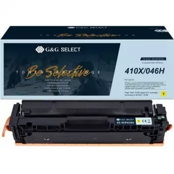 G&G GS-HCF412XU Suderinamas Tonerio Kasetė Geltona (HP 412X / CF412X) – 9 000 Puslapių