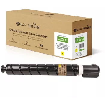 G&G Reborn Toner Cartridge Compatible with Canon C-EXV 51 (0484C002) Geltona