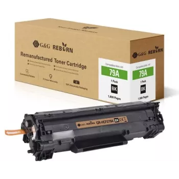 G&G Reborn suderinamas tonerio kasetė su HP 79A / CF279A (21239) - juoda, 1 000 puslapių