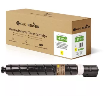 G&G Reborn Toner Compatible with Canon C-EXV 49 (8527B002) Geltona