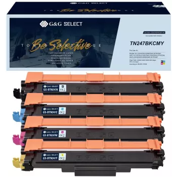G&G Select Toner 4 komplektas, skirtas Brother TN-247CMYK BK/C/M/Y (21134)