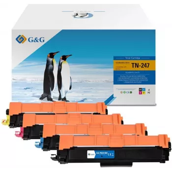 G&G Toner 4-Pack Value Set Brother TN-247 juoda, žydra, rausvai raudona, geltona (16024)