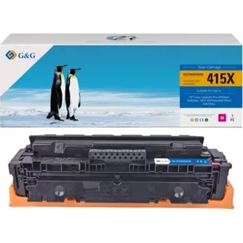 G&G XL Toner Cartridge Compatible with HP 415X / W2033X - Magenta, 6,000 Pages