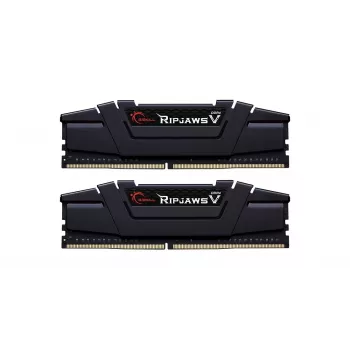 G.Skill Ripjaws V 64GB (2x32GB) DDR4 3200MHz CL16 stalinių kompiuterių atminties rinkinys - juoda