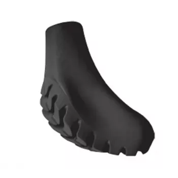 Gabel šiaurietiško ėjimo lazdų antgaliai Walking Pad XXL Hard 05/27, juodi (2 vnt.)